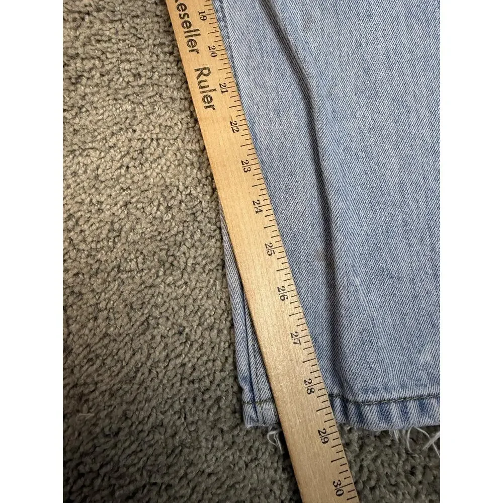 Levi's 505 Jeans Mens 38x30 Blue Straight Light Wash Denim Classic Fit